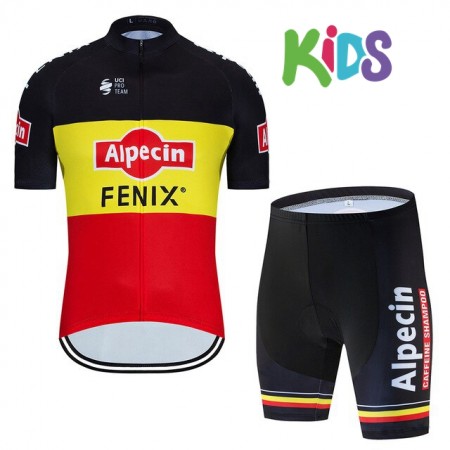 Completo Maglia Ciclismo + Pantaloncino 2020 Alpecin-Fenix Bambinio N002